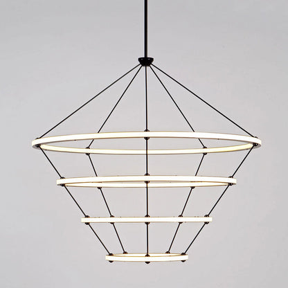 Halo LED Chandelier in Detail.