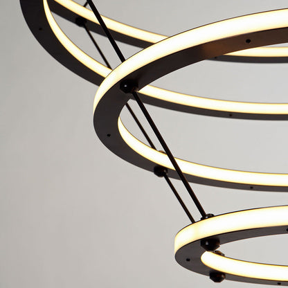 Halo LED Chandelier in Detail.