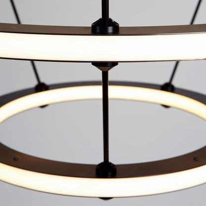 Halo LED Chandelier in Detail.