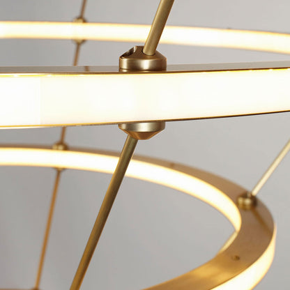 Halo LED Chandelier in Detail.