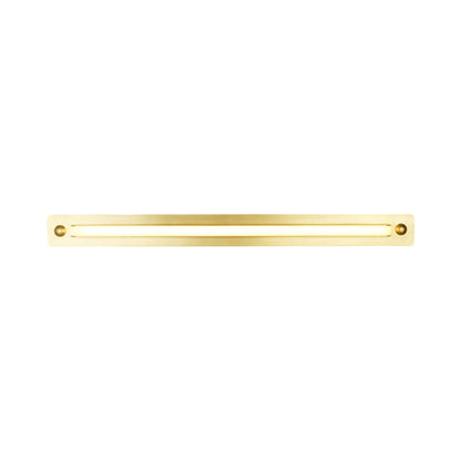 Halo LED Wall Light in Brushed Brass (31.3-Inch).