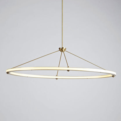 Halo Oval LED Pendant Light in Detail.