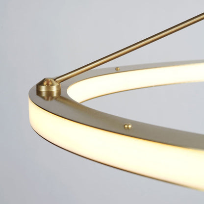 Halo Oval LED Pendant Light in Detail.