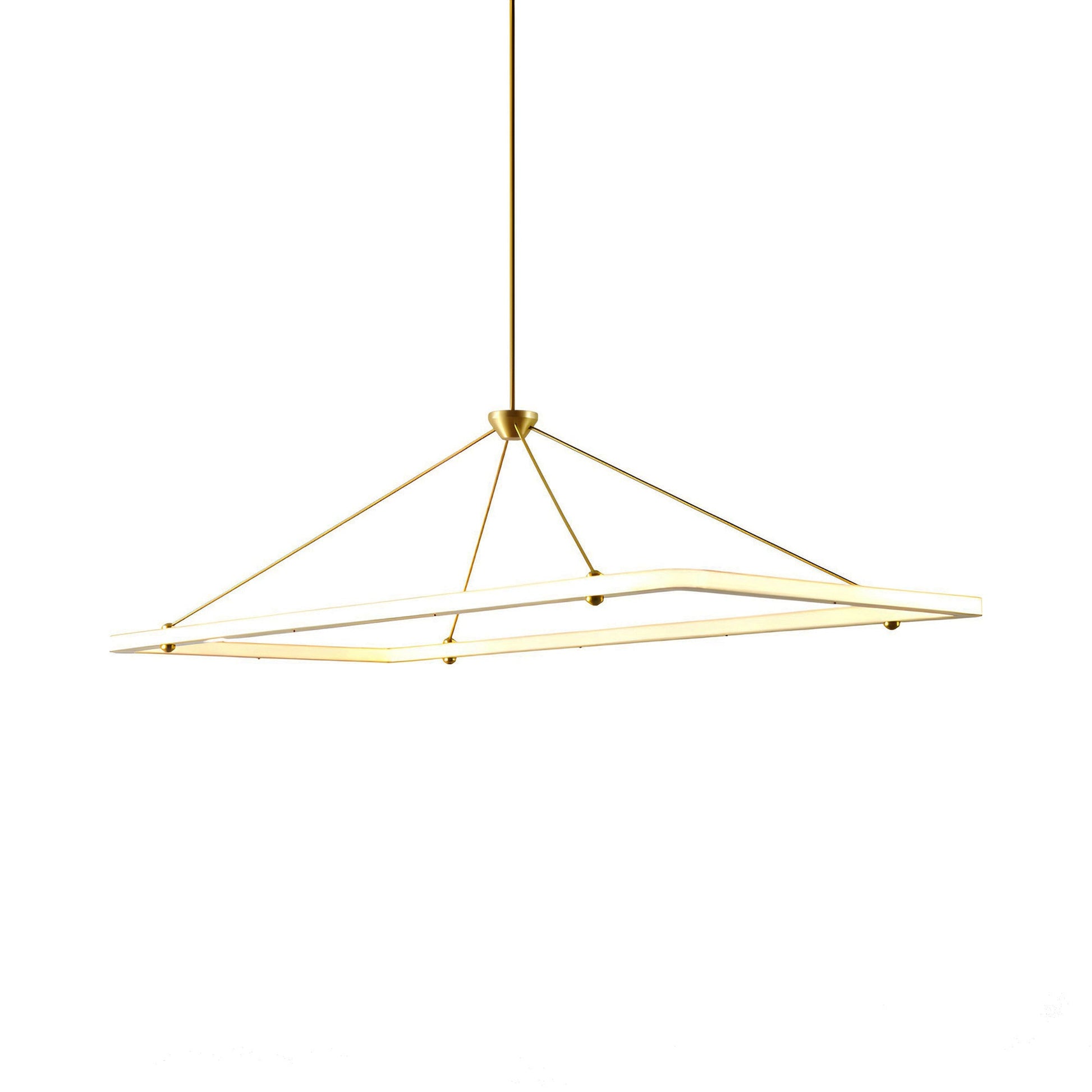 Halo Rectangle LED Pendant Light.