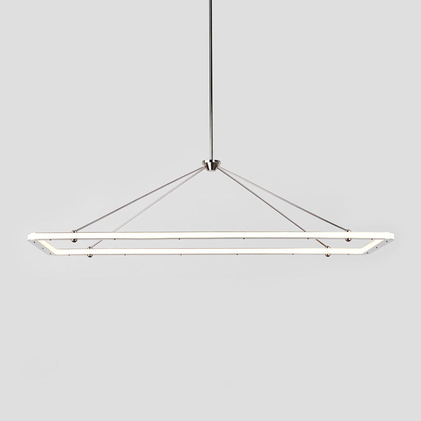 Halo Rectangle LED Pendant Light in Detail.