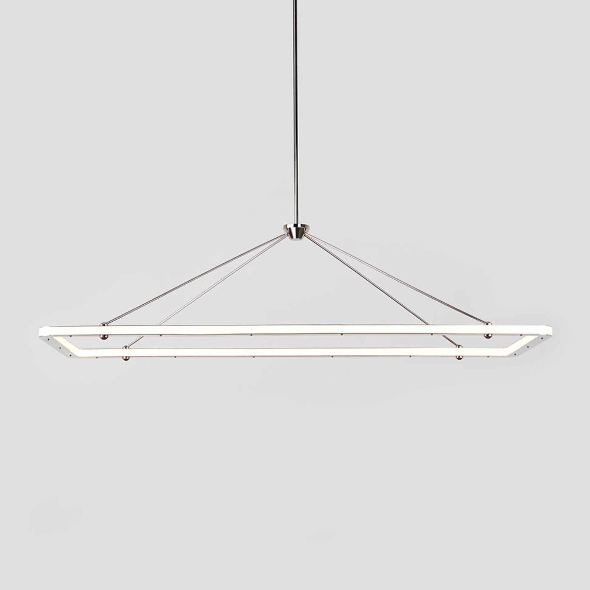Halo Rectangle LED Pendant Light in Detail.