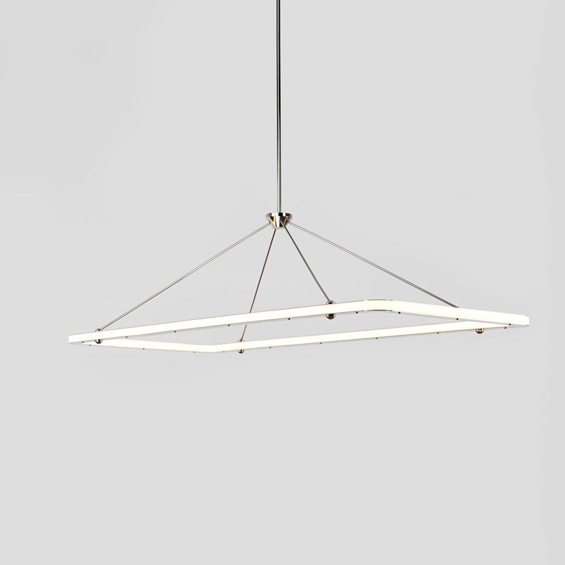 Halo Rectangle LED Pendant Light in Detail.