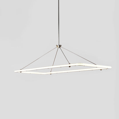 Halo Rectangle LED Pendant Light in Detail.
