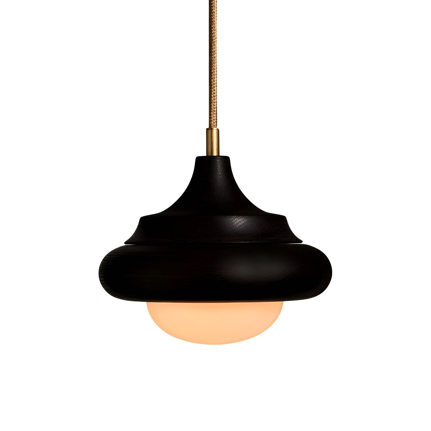 Humboldt LED Pendant Light in Ebonized Oak.