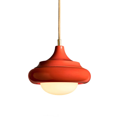 Humboldt LED Pendant Light in Cayenne Ceramic.