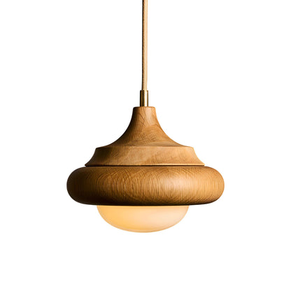 Humboldt LED Pendant Light in White Oak.