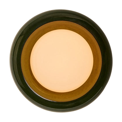 Humboldt LED Wall Light in Royal Green Ceramic (12-Inch).