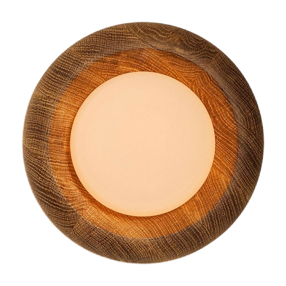Humboldt LED Wall Light in White Oak (12-Inch).