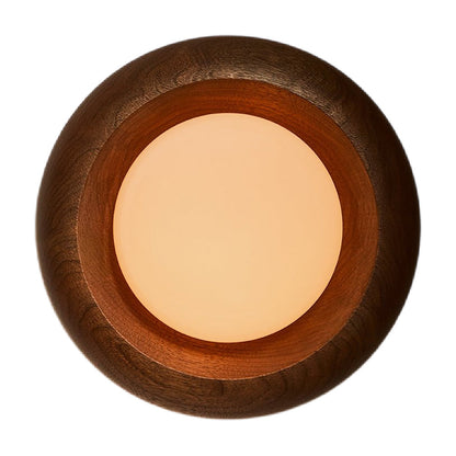 Humboldt LED Wall Light in Black Walnut (12-Inch).
