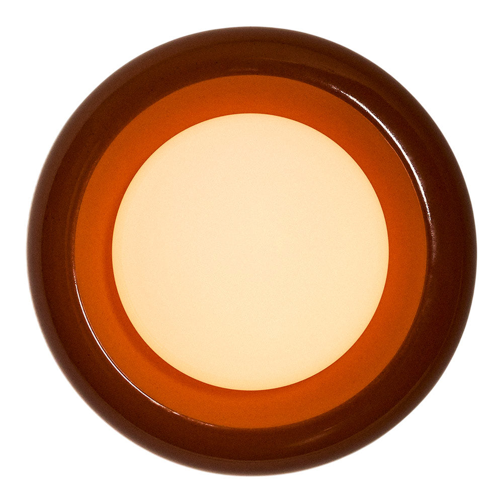 Humboldt LED Wall Light in Cinnamon Ceramic (16-Inch).