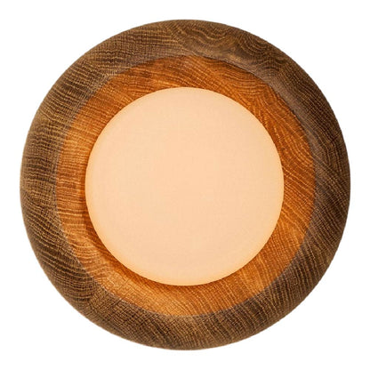 Humboldt LED Wall Light in White Oak (16-Inch).
