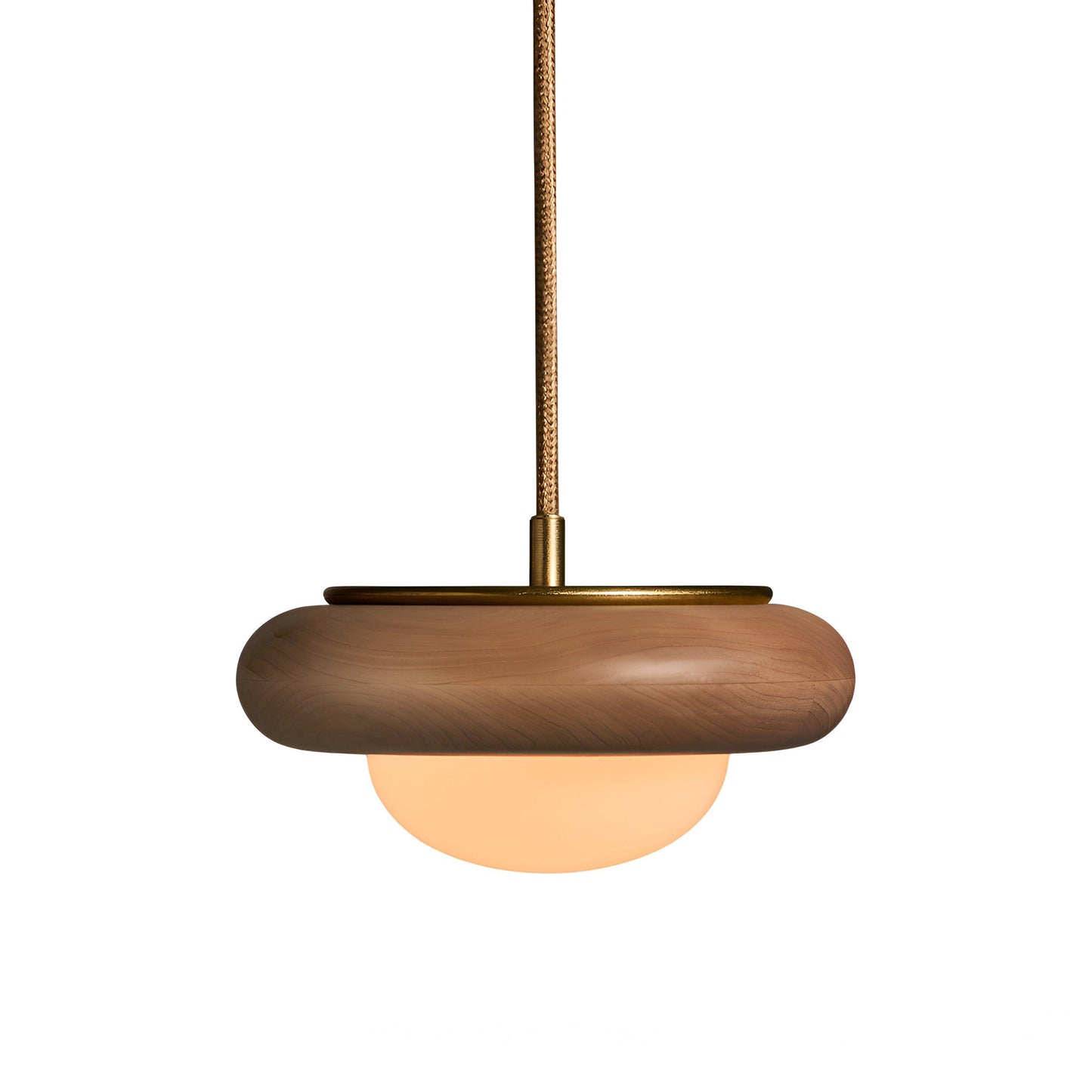 Humboldt Round LED Pendant Light in Hard Maple.