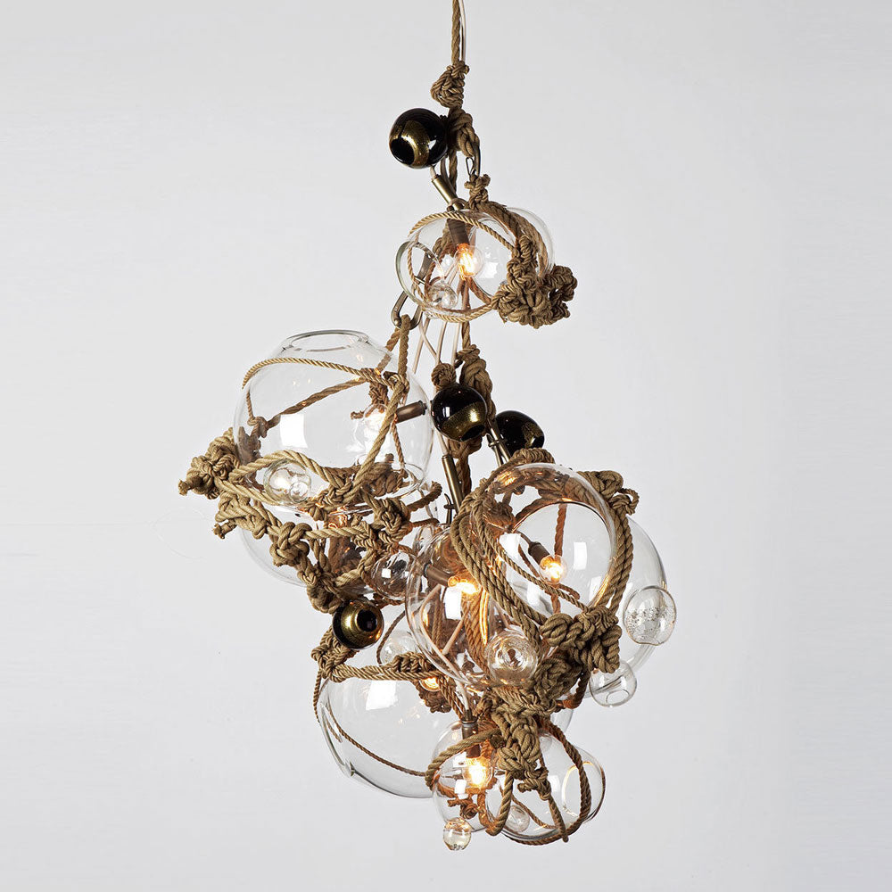 Knotty Bubbles Barnacles Chandelier in Detail.
