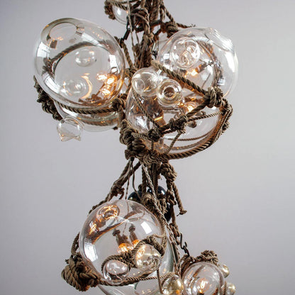 Knotty Bubbles Barnacles Chandelier in Detail.