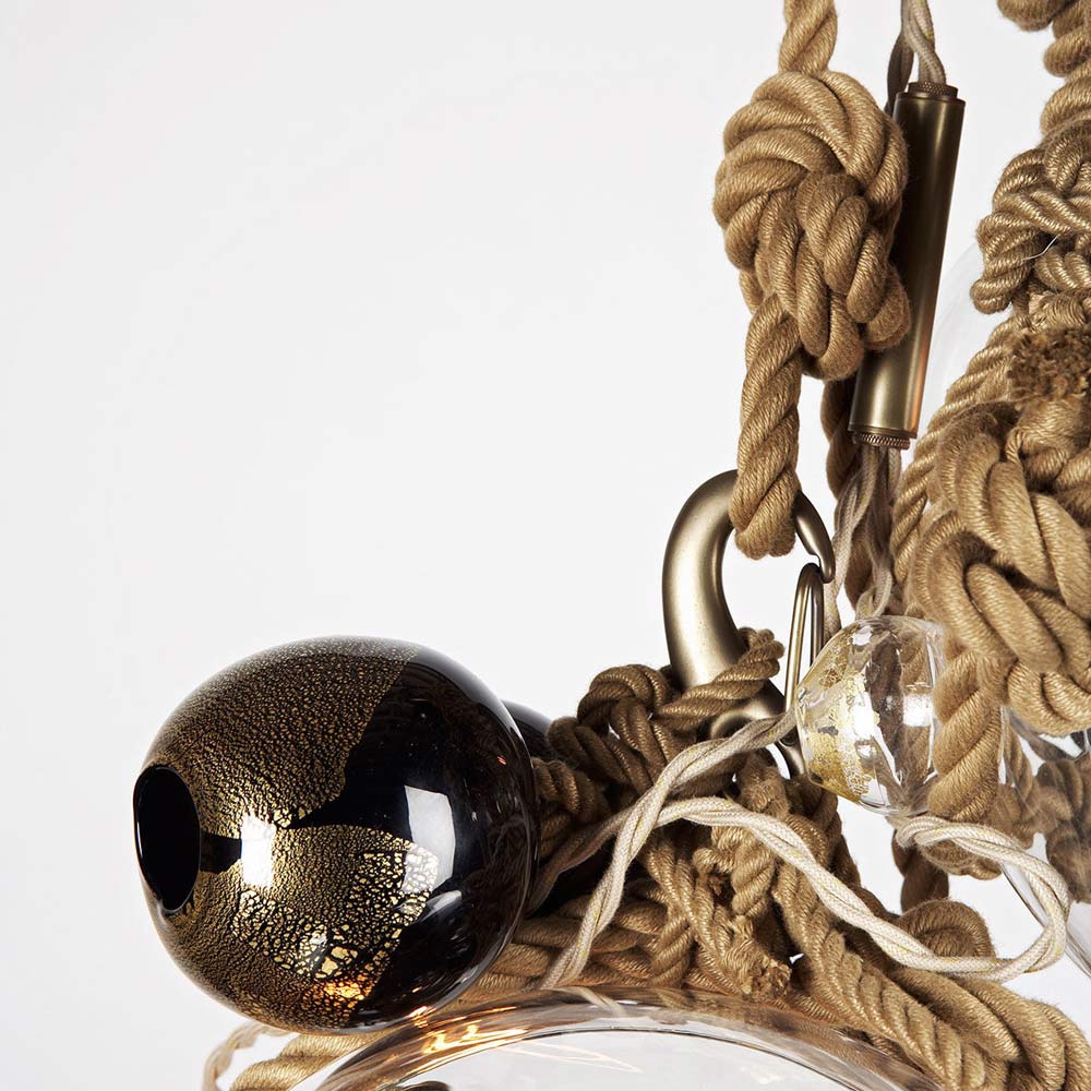 Knotty Bubbles Barnacles Chandelier in Detail.