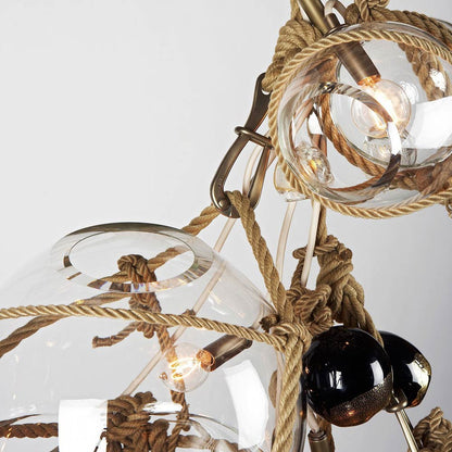 Knotty Bubbles Barnacles Chandelier in Detail.
