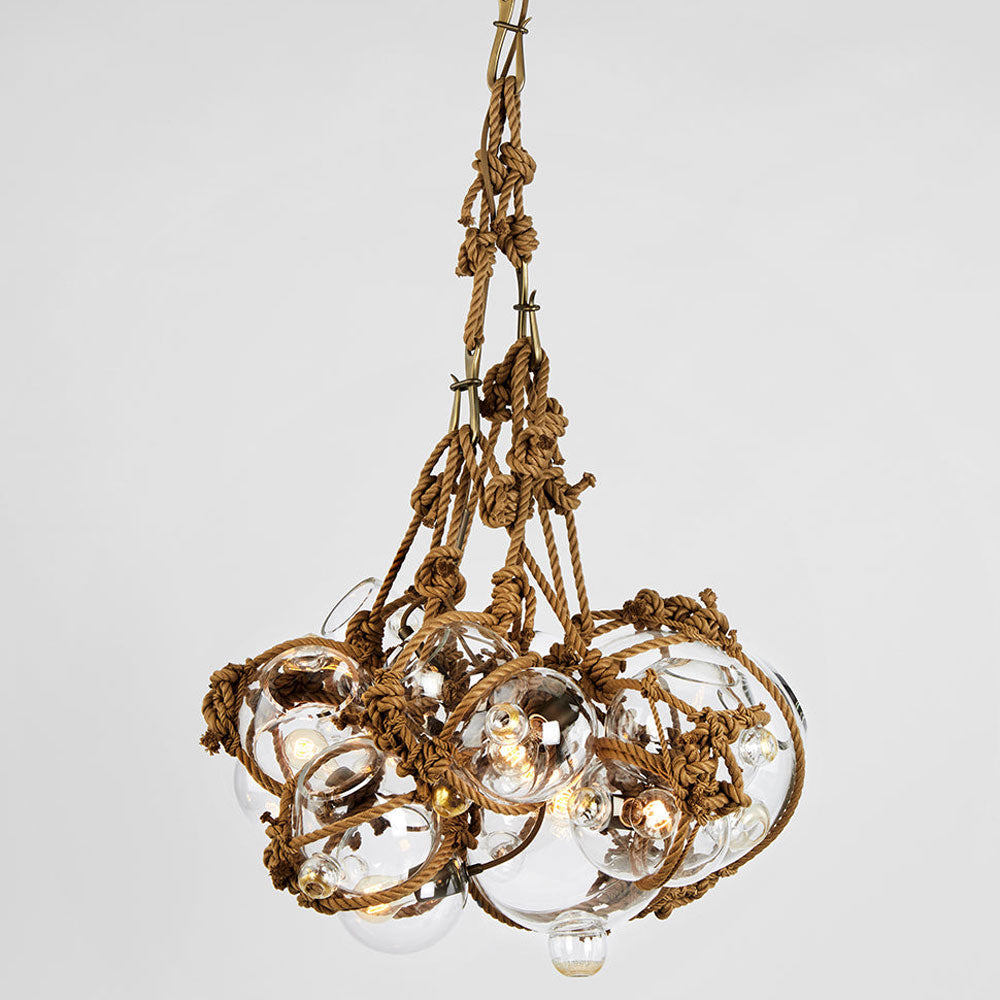 Knotty Bubbles Chandelier in Detail.