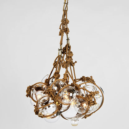 Knotty Bubbles Chandelier in Detail.