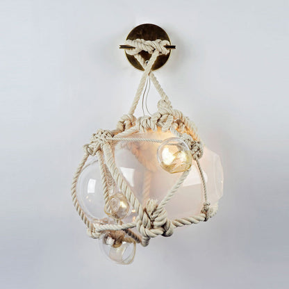 Knotty Bubbles Wall Light in Detail.