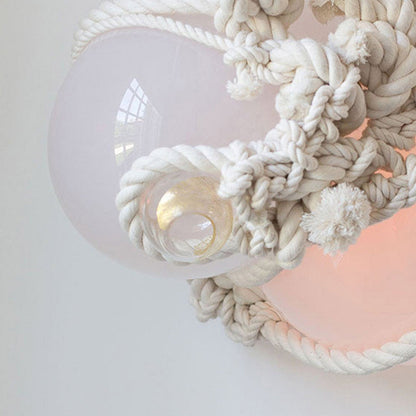 Knotty Bubbles Wall Light in Detail.