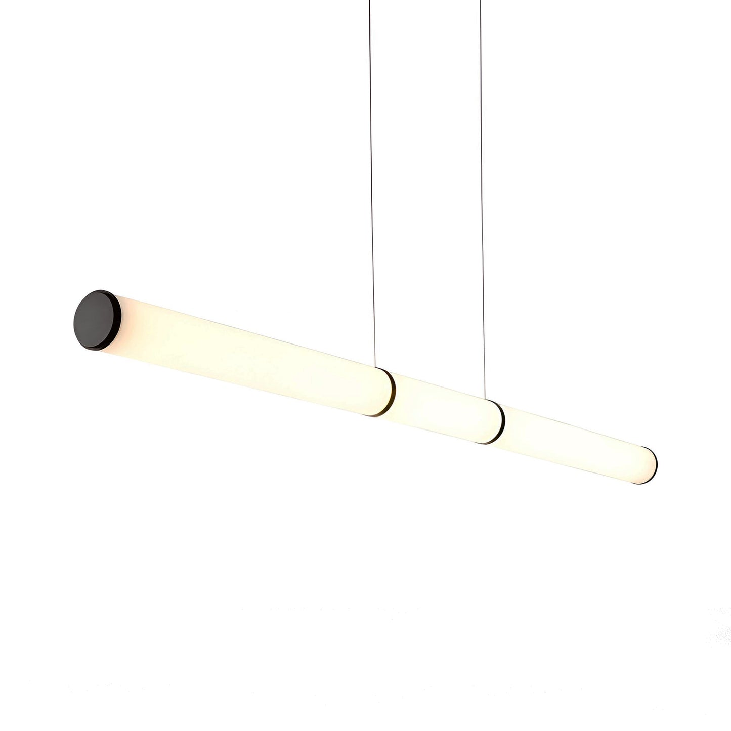 Mini Endless LED Pendant Light in Blackened Steel.