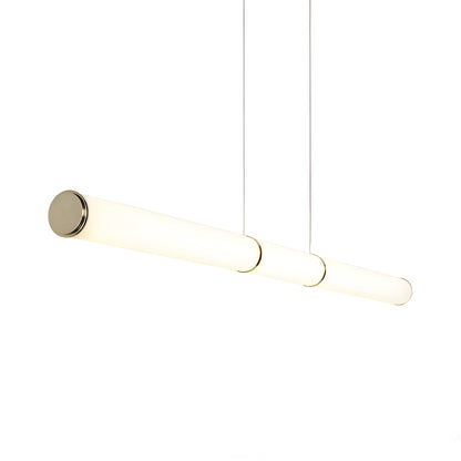 Mini Endless LED Pendant Light in Polished Brass.