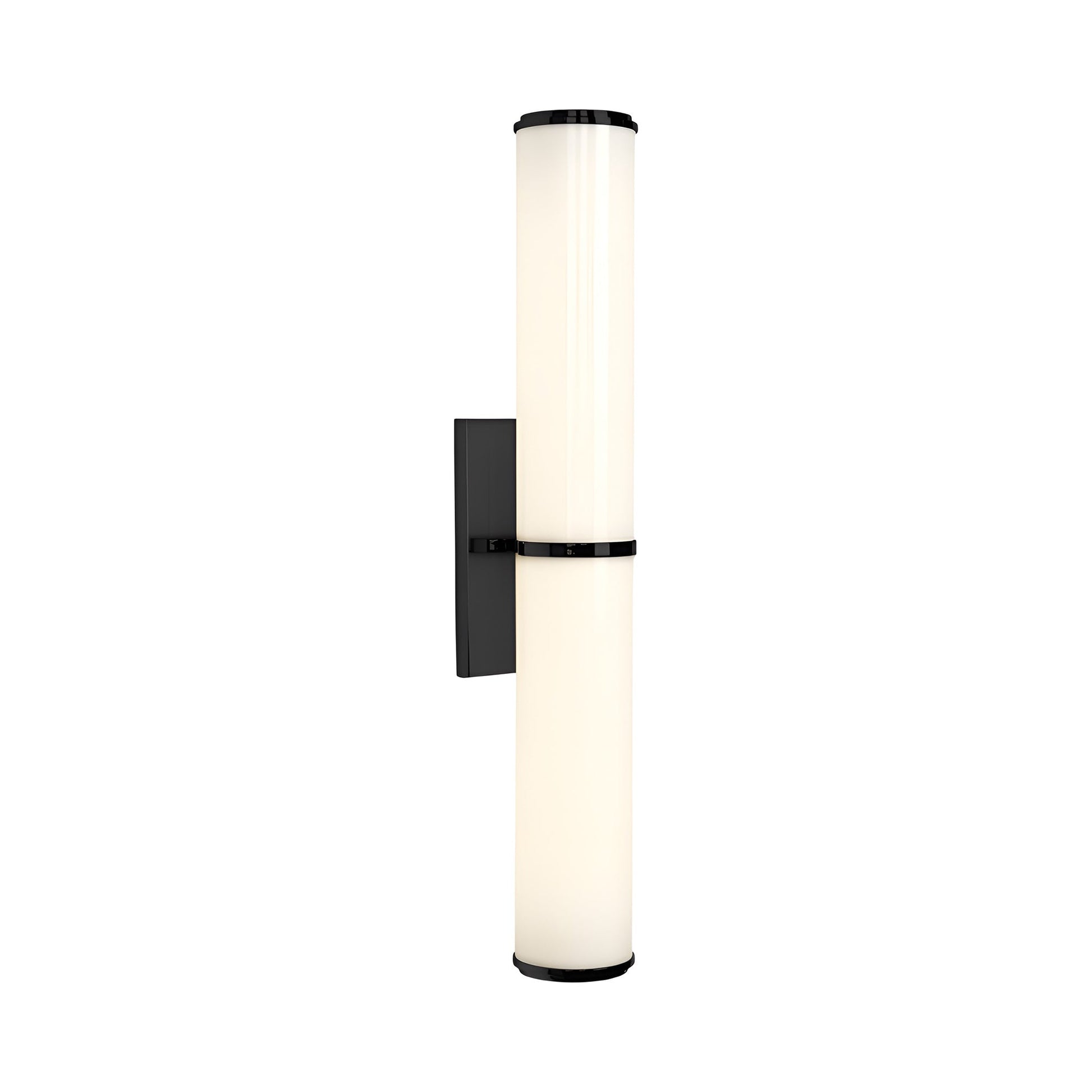 Mini Endless LED Wall Light in Blackened Steel.