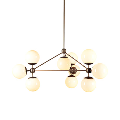 Modo Chandelier in Bronze/Cream (10-Light).