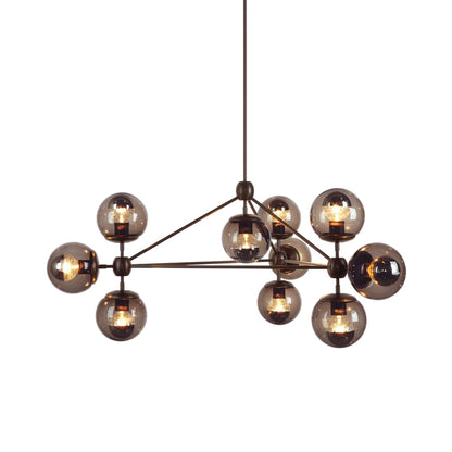 Modo Chandelier in Bronze/Smoke (10-Light).