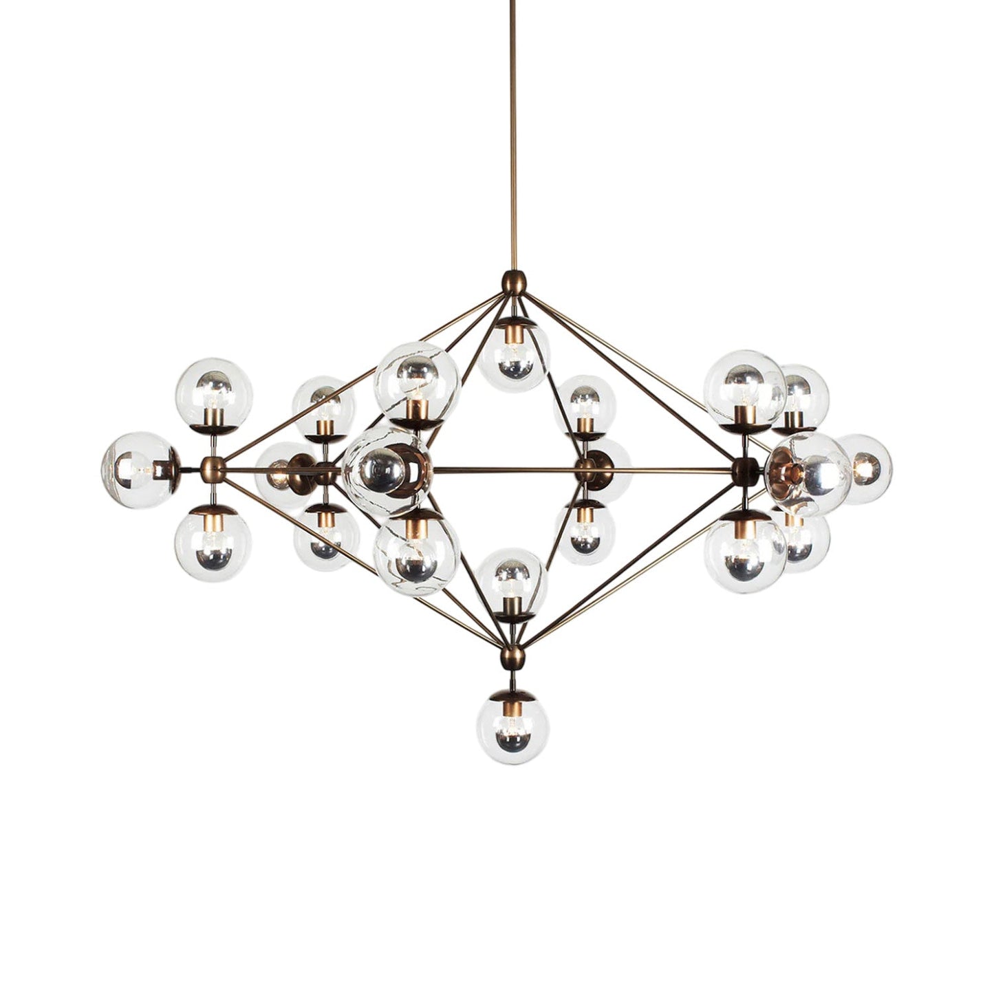 Modo Chandelier in Bronze/Clear (21-Light).