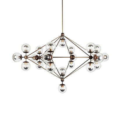 Modo Chandelier in Bronze/Clear (21-Light).