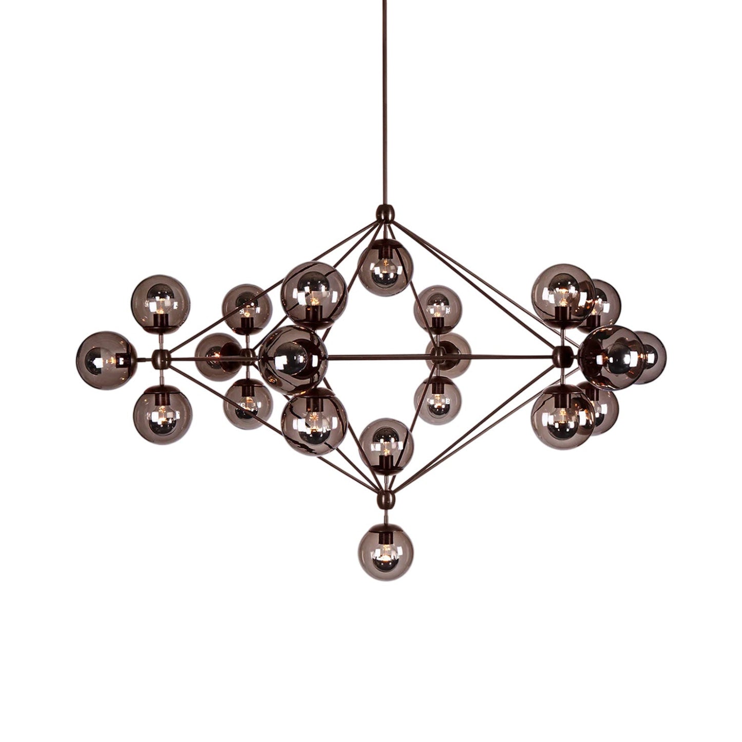 Modo Chandelier in Bronze/Smoke (21-Light).