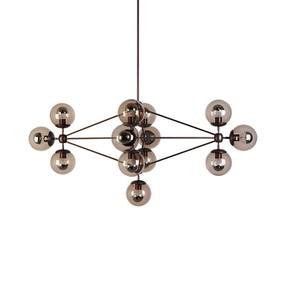 Modo Diamond Chandelier in Bronze/Smoke.