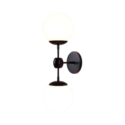 Modo Wall Light in Black/Cream (2-Light).