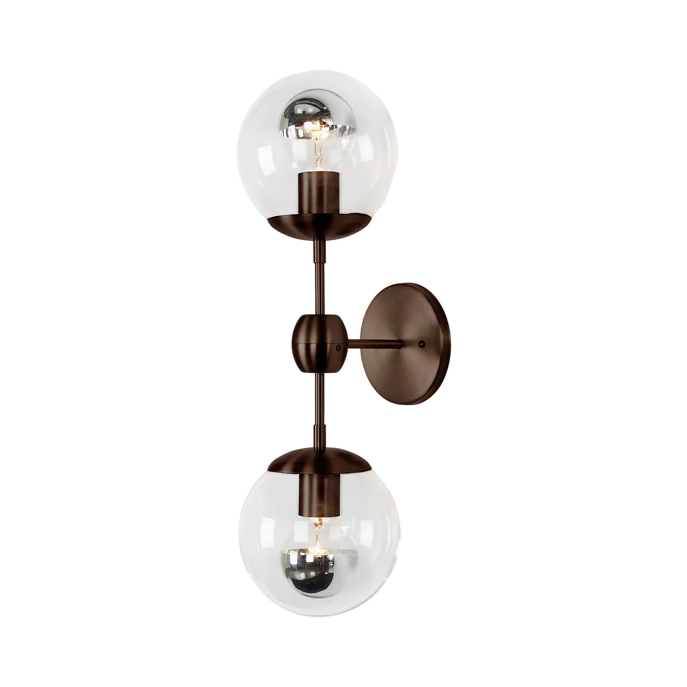 Modo Wall Light in Bronze/Clear (2-Light).