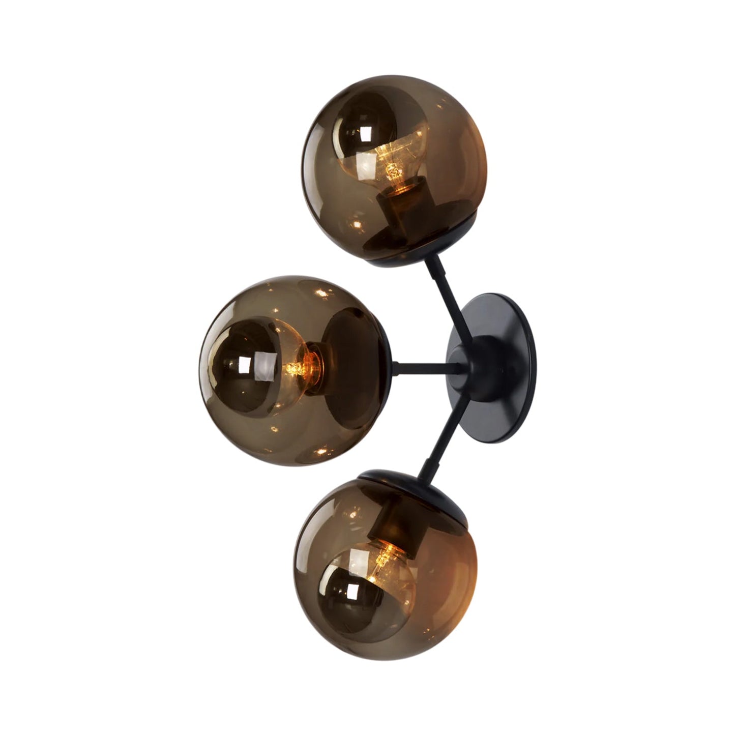 Modo Wall Light in Black/Smoke (3-Light).