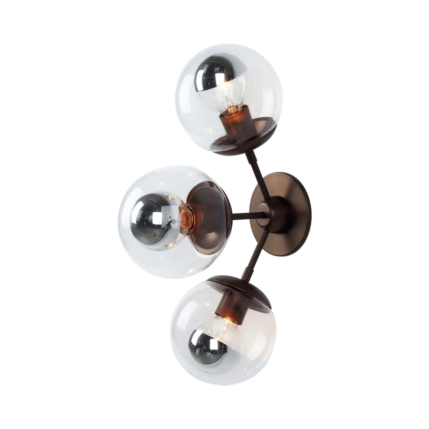 Modo Wall Light in Bronze/Clear (3-Light).
