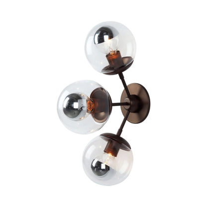 Modo Wall Light in Bronze/Clear (3-Light).