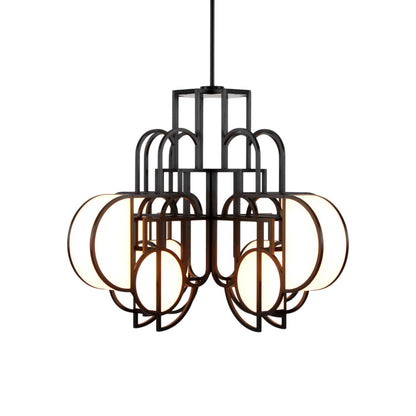 Moonrise LED Chandelier in Black.