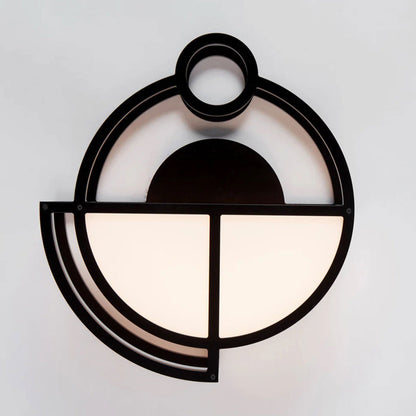 Moonrise round LED Wall Light in Detail.
