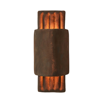 Nader LED Wall Light in Brown.