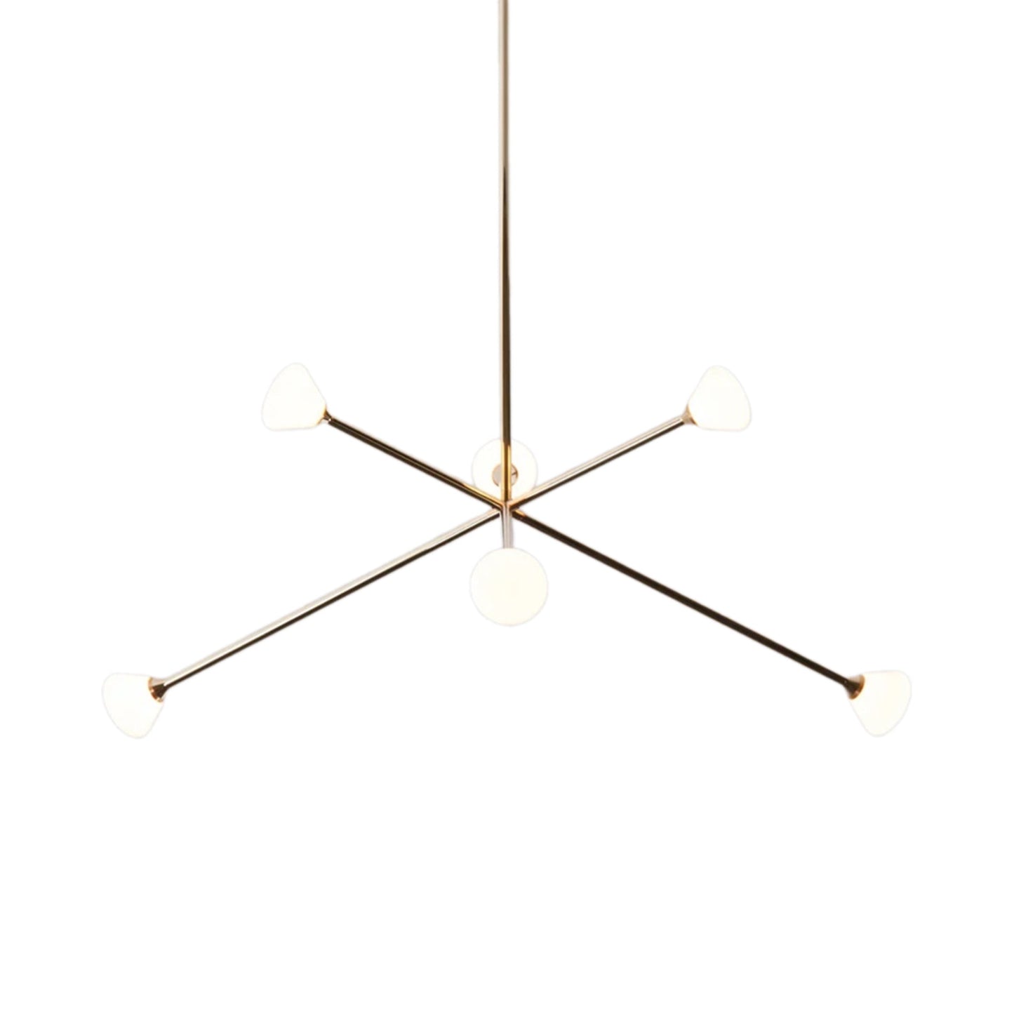 Nova Chandelier in Brushed Brass (6-Light).