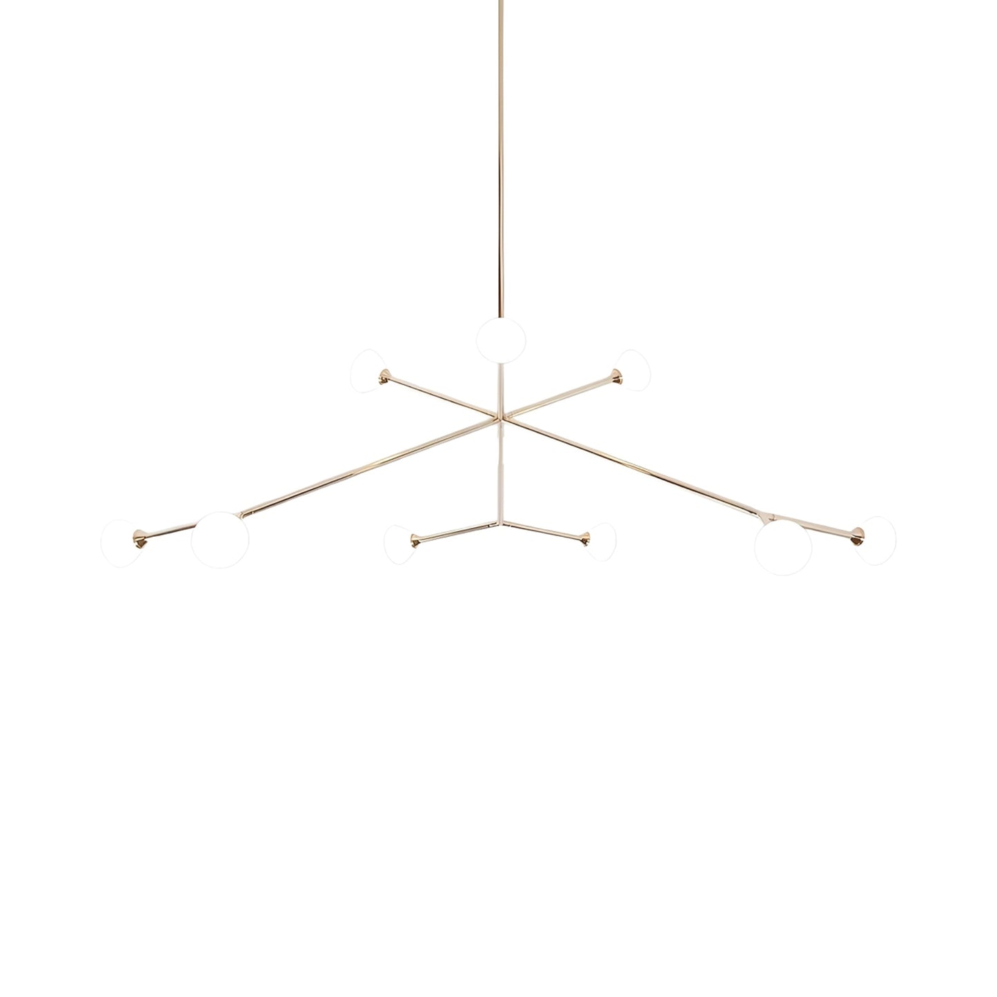 Nova Chandelier in Brushed Brass (9-Light).