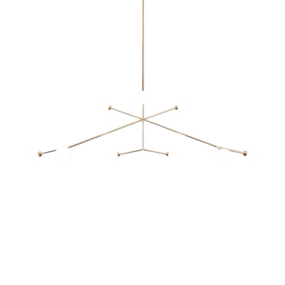 Nova Chandelier in Brushed Brass (9-Light).