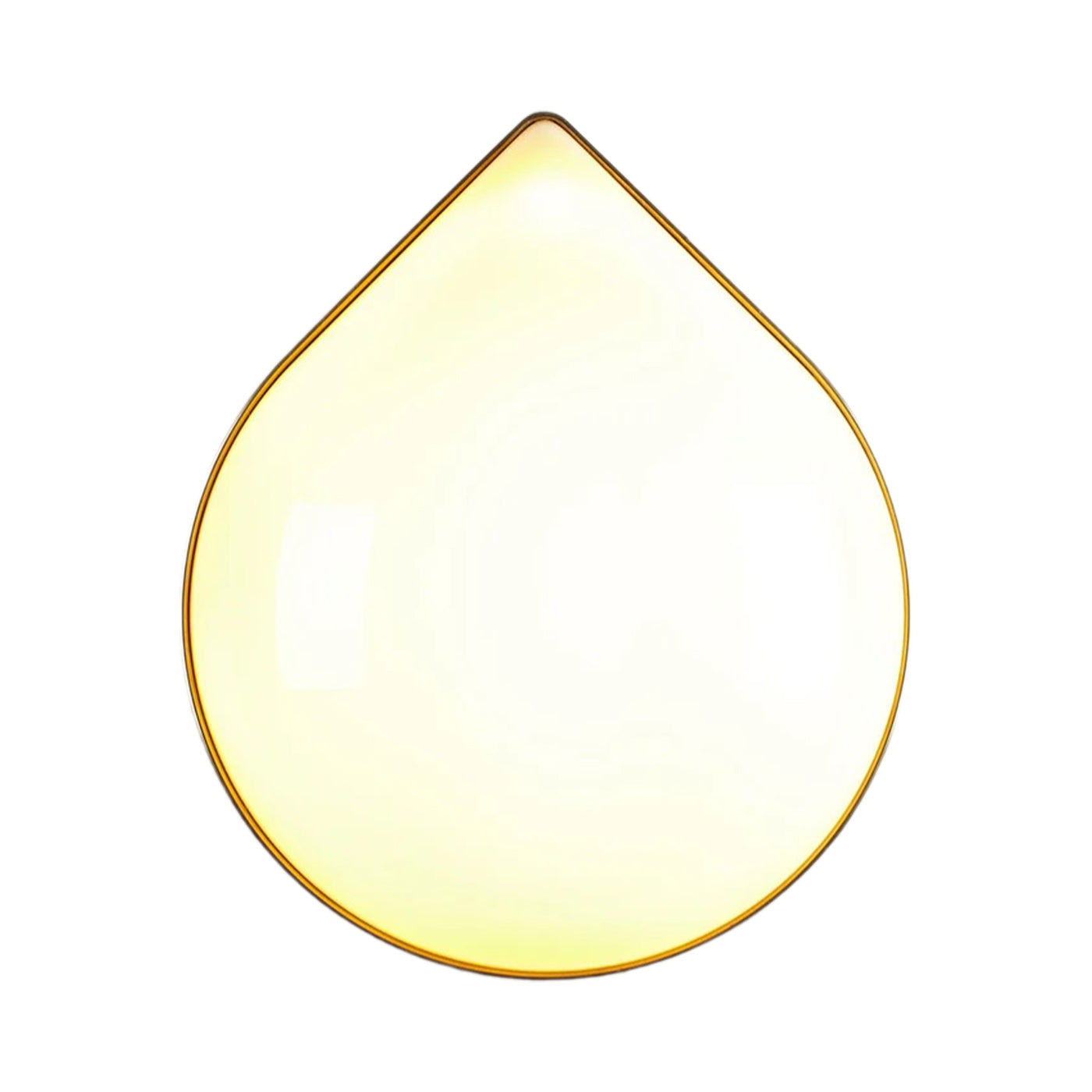 Odds and Ends Teardrop LED Bath Wall Light in Polished Brass.